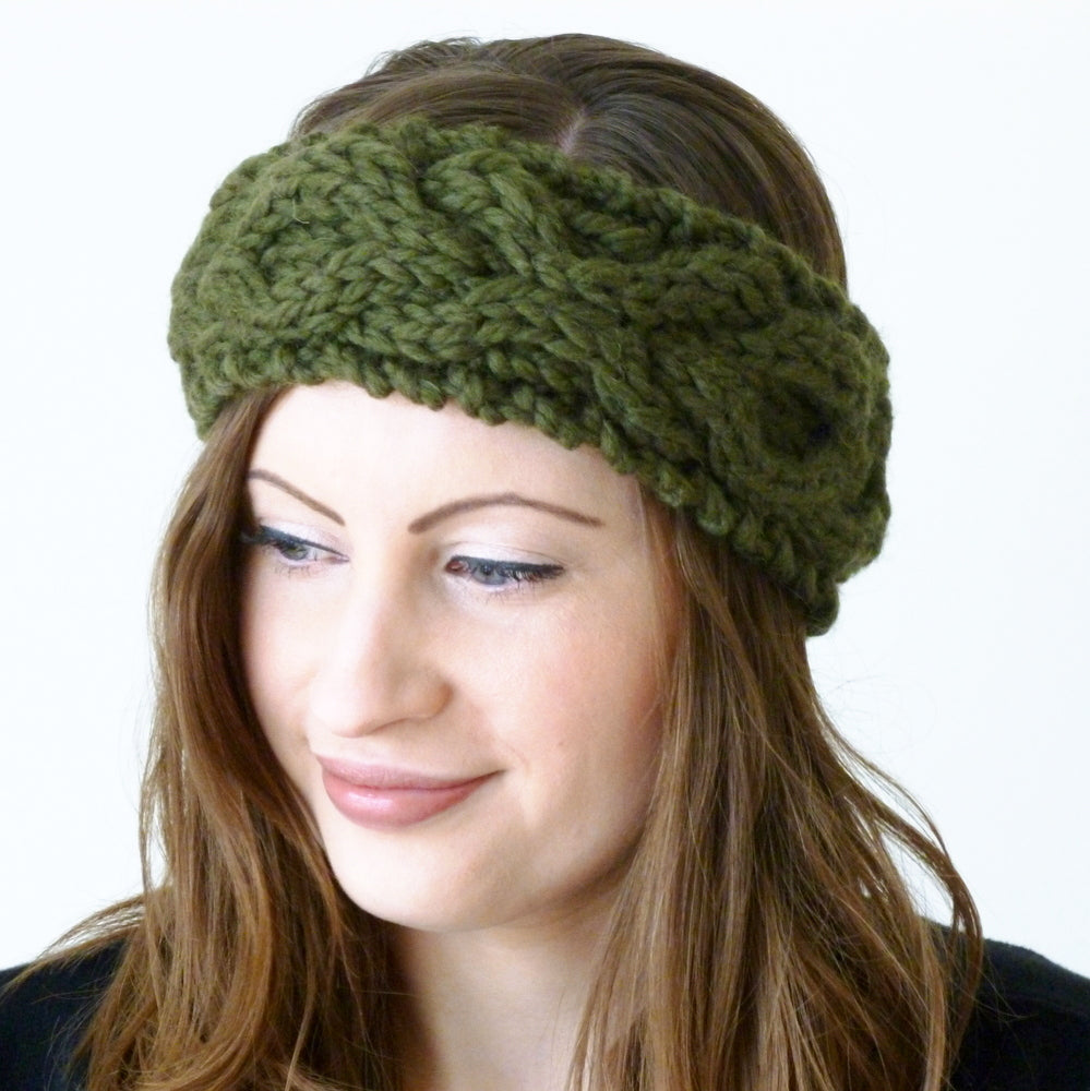 PDF knitting pattern - 'XOXO' cable headband